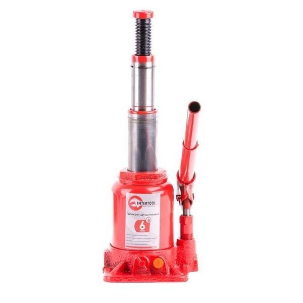 Домкрат "столбик" 2-х штоковый INTERTOOL GT0033 GT0033 фото