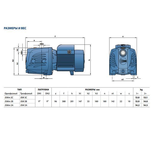 Поверхневий насос PEDROLLO JSWm 2AX 46JSNP7A15A1 фото