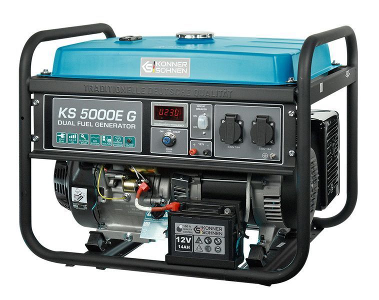 Газобензиновий генератор Konner&Sohnen KS 5000E G 000004365 фото