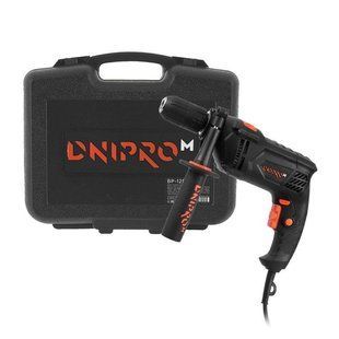 Дрель ударная Dnipro-M HD-120P + Кейс универсальный для дрели BP-12D 81318000-3 фото