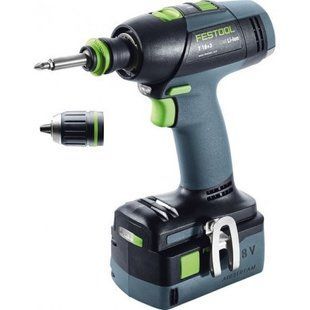 Аккумуляторная дрель-шуруповёрт Festool T 18+3 Li 5,2-Plus 574756 фото