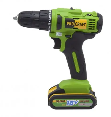 Шуруповерт аккумуляторный Procraft PA18C COMPACT 001831 фото
