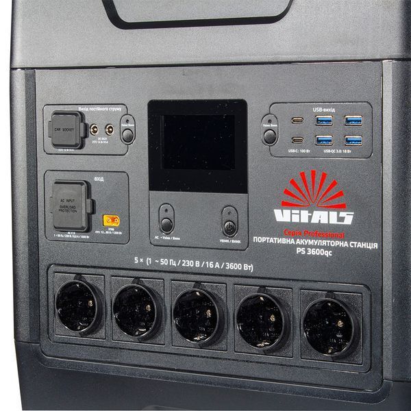 Портативна акумуляторна станція Vitals Professional PS 3600qc 217493 фото