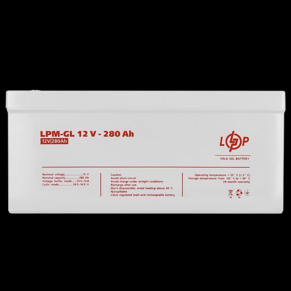 Аккумулятор гелевый Logic Power LPM-GL (12V, 280 Ah) 13185 фото