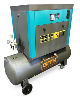 Гвинтовий компресор GTM DLG5.5V WITH CLOSED CASE (200 л, масляний, 380В/інвертор/кожух) 27450 фото