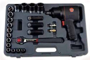 Пневматичний ударний гайковерт SUNTECH SM-43-4033PK2 з тріскачкою в наборі SM-43-4033PK2 фото