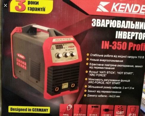 Зварювальний інвертор Kende IN-350 PROFI 82906 фото