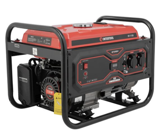 Генератор бензиновий/газовий STORM INTERTOOL DT-1133 (2.8/3 кВт, 220 В) DT-1133 фото