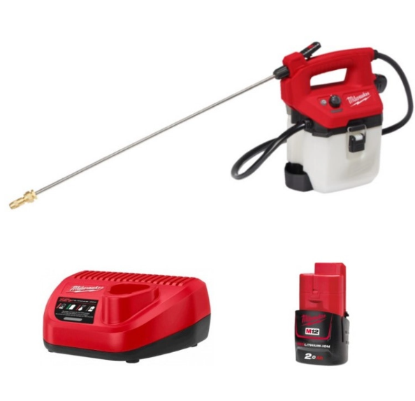 Опрыскиватель аккумуляторный MILWAUKEE M12 BHCS3L-201 (ЗУ+1АКБ) 4933480782 фото