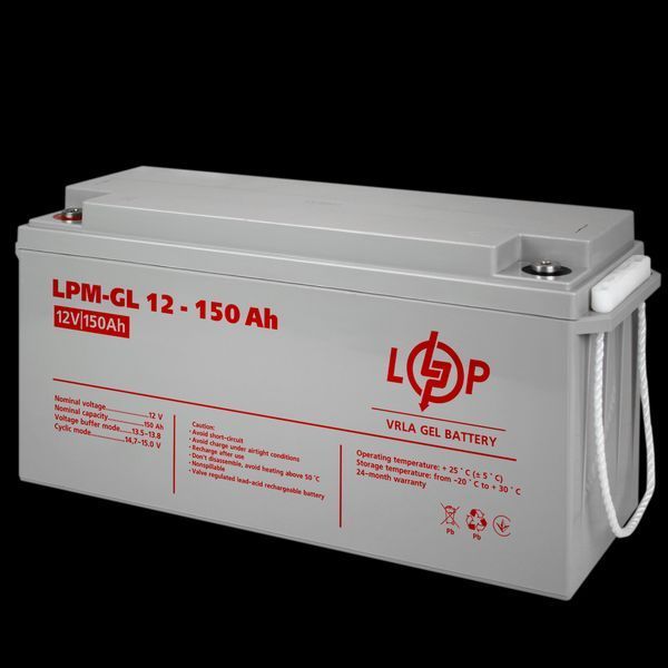 Аккумулятор гелевый LogicPower LPM-GL 12V - 150 Ah 4155 фото