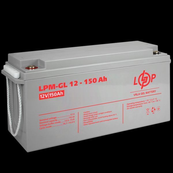 Аккумулятор гелевый LogicPower LPM-GL 12V - 150 Ah 4155 фото