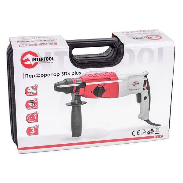 Перфоратор INTERTOOL DT-0180 (SDS-Plus) DT-0180 фото